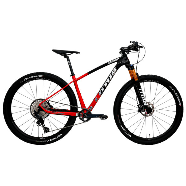 Bicicleta MTB Lotus Spider Carbon Roda 29 Tamanho 19 12 Velocidades Vermelho Preto