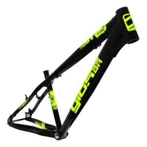 Quadro Giosbr 4TRIX 26" Gancheira Reta Verde Neon com adesivo Preto