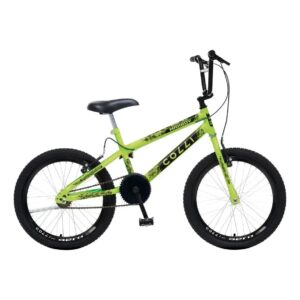 Bicicleta Infantil Masculina aro 20 Colli Max Boy Cross Amarelo Neon