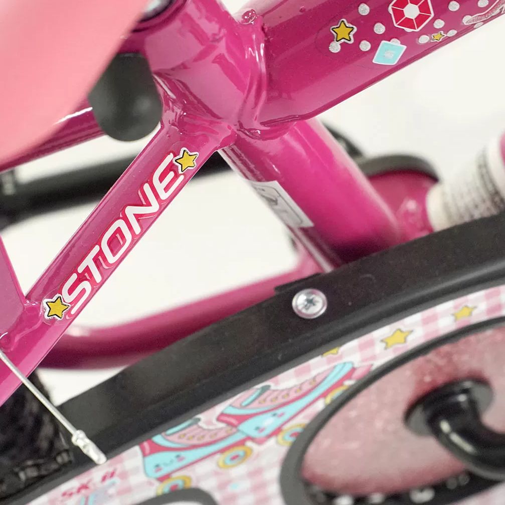 Bicicleta Infantil Aro 16 Stone SK-II Feminina Pink Rosa - Imagem 3